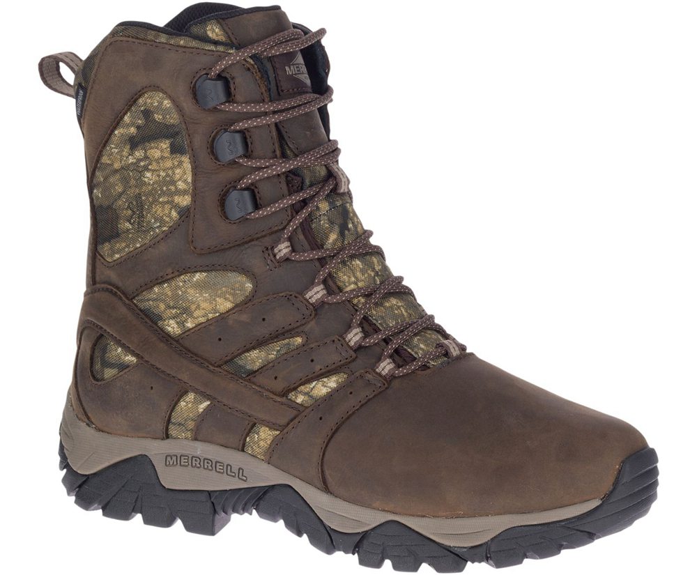 Merrell Vandrestøvler Herre - Moab Timber Thermo 8\" Waterproof Sr - Brune - WGK425690